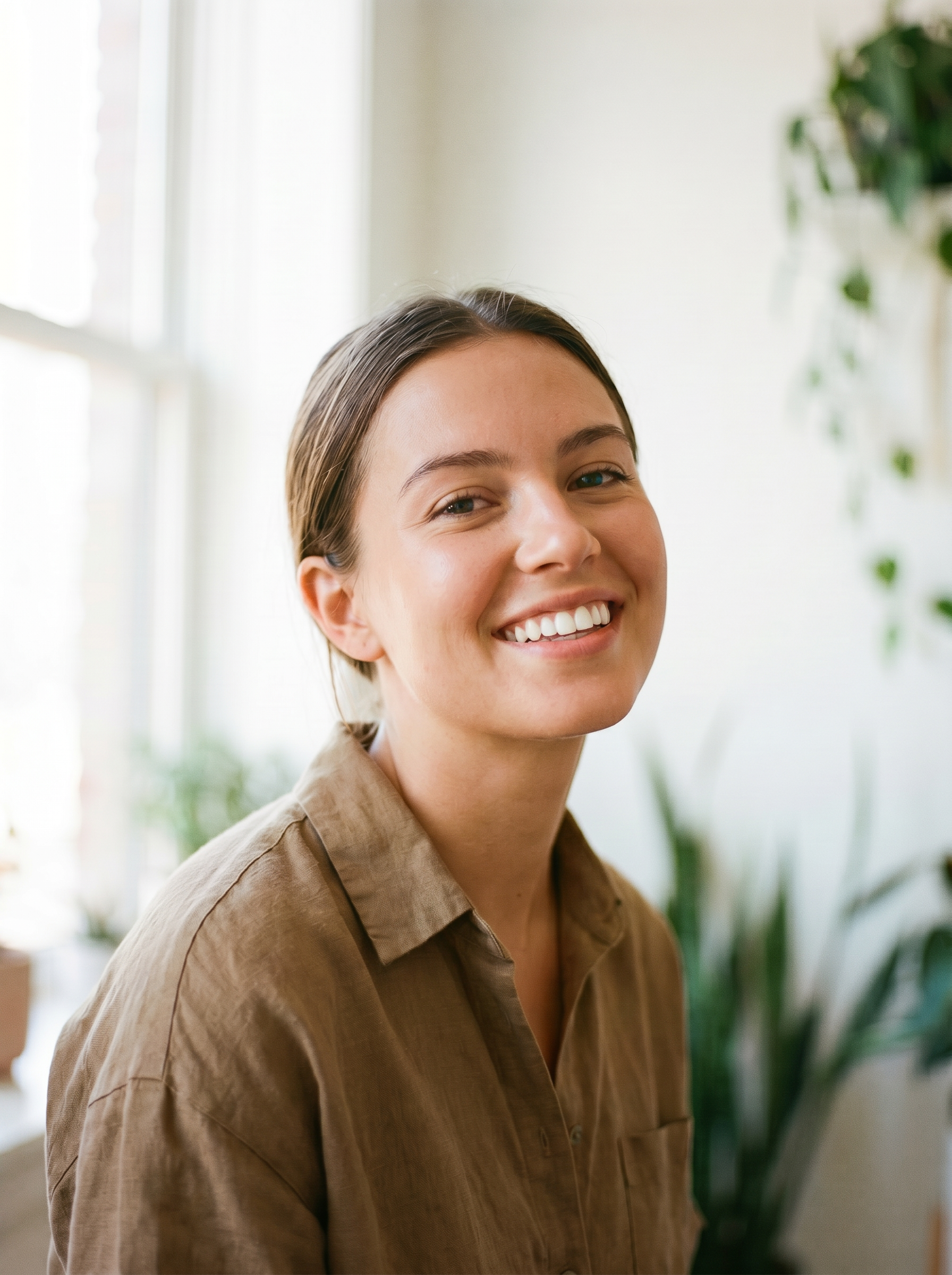 Sourire naturel et sain